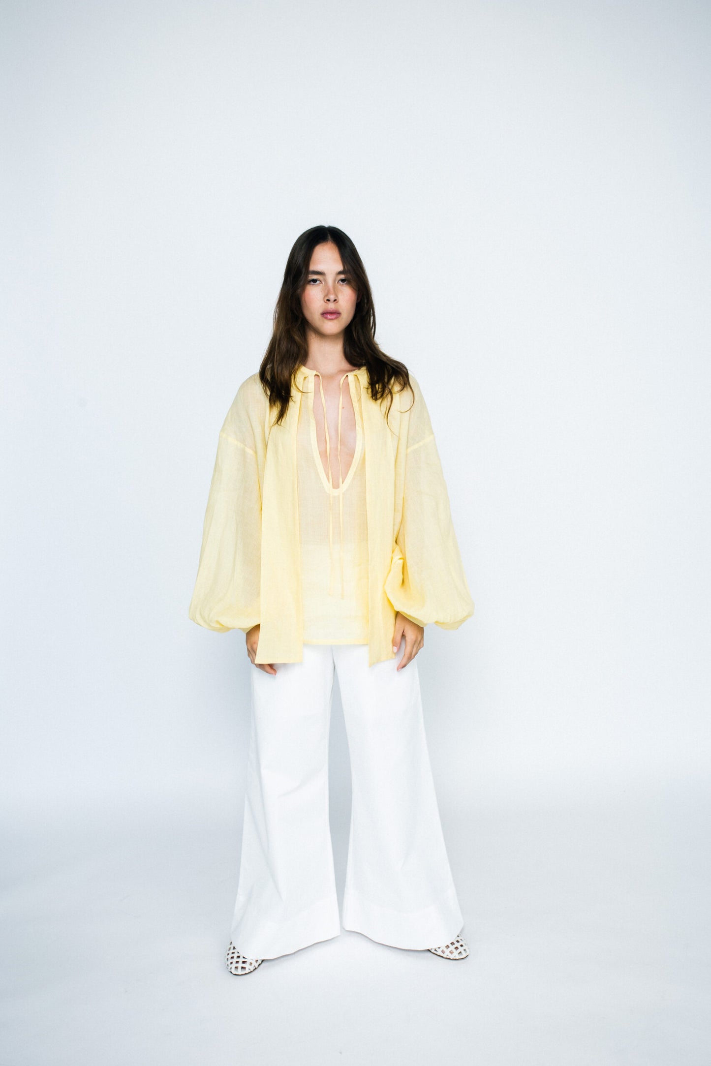 LOREN top yellow