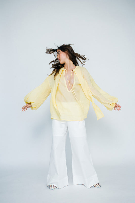 LOREN top yellow