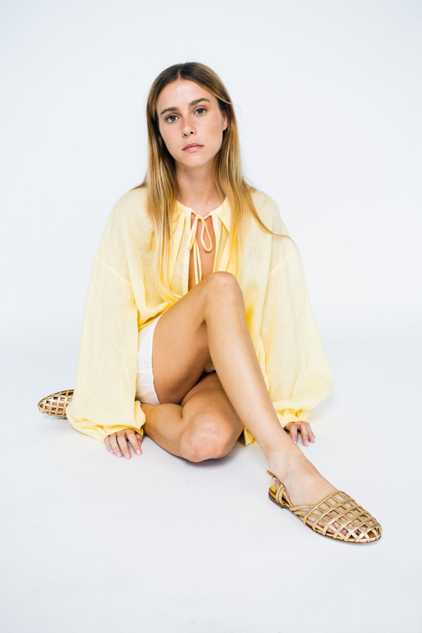LOREN top yellow