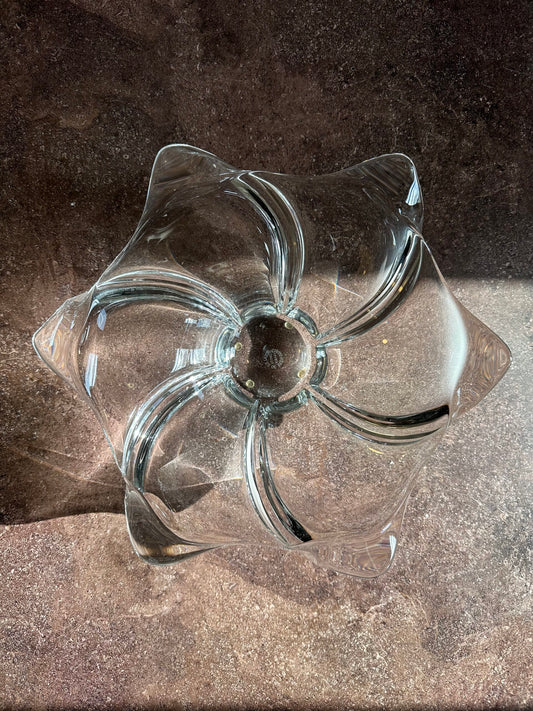 CRYSTAL flower bowl