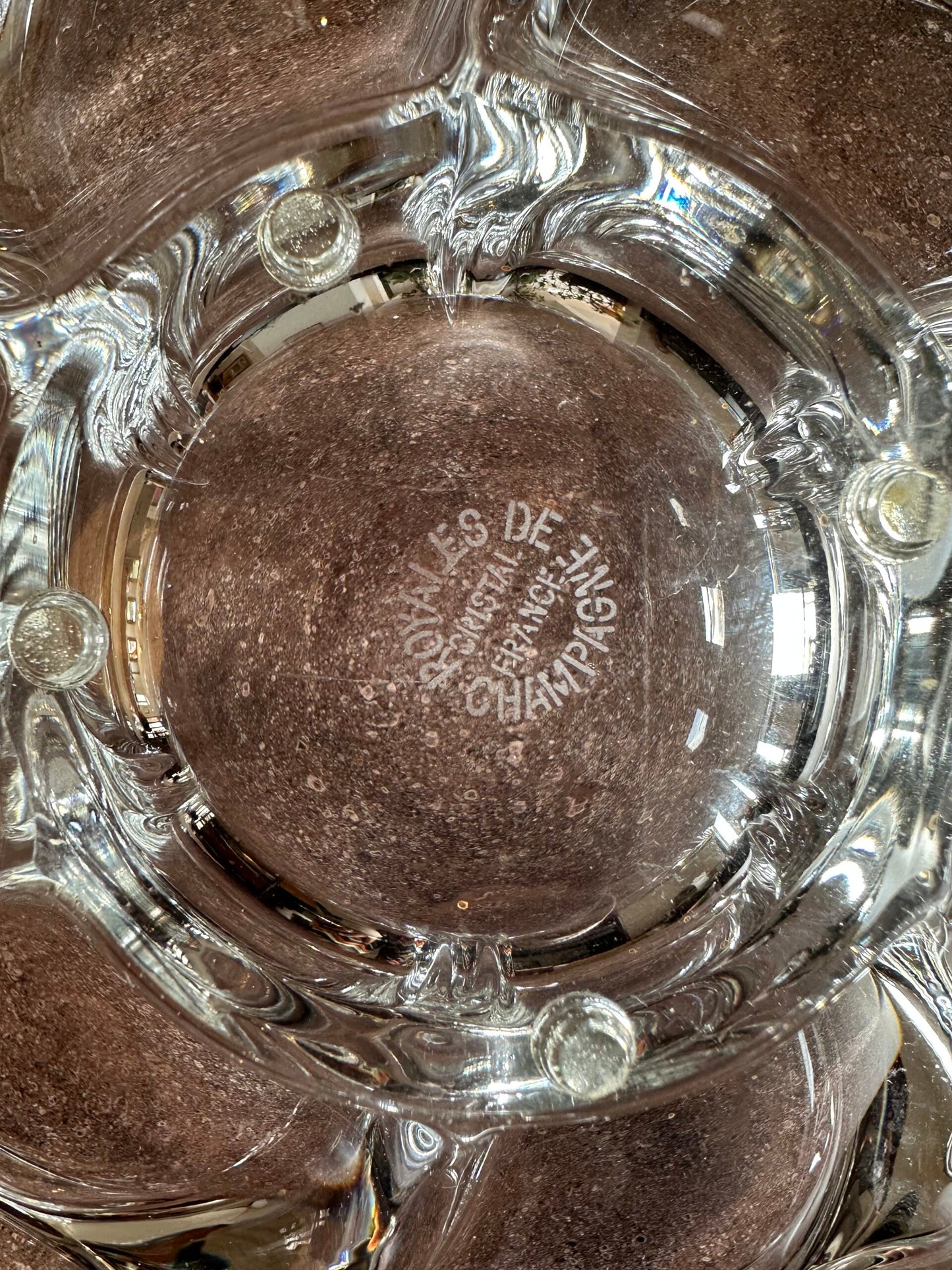 CRYSTAL flower bowl