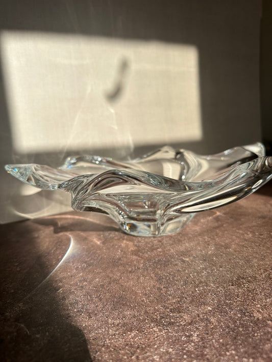 CRYSTAL flower bowl