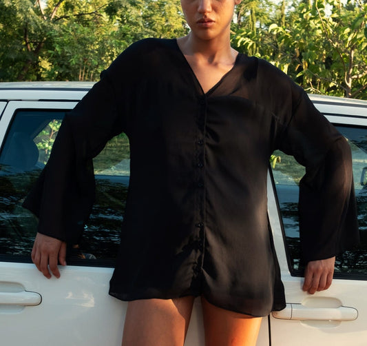 PLUME TOP - black