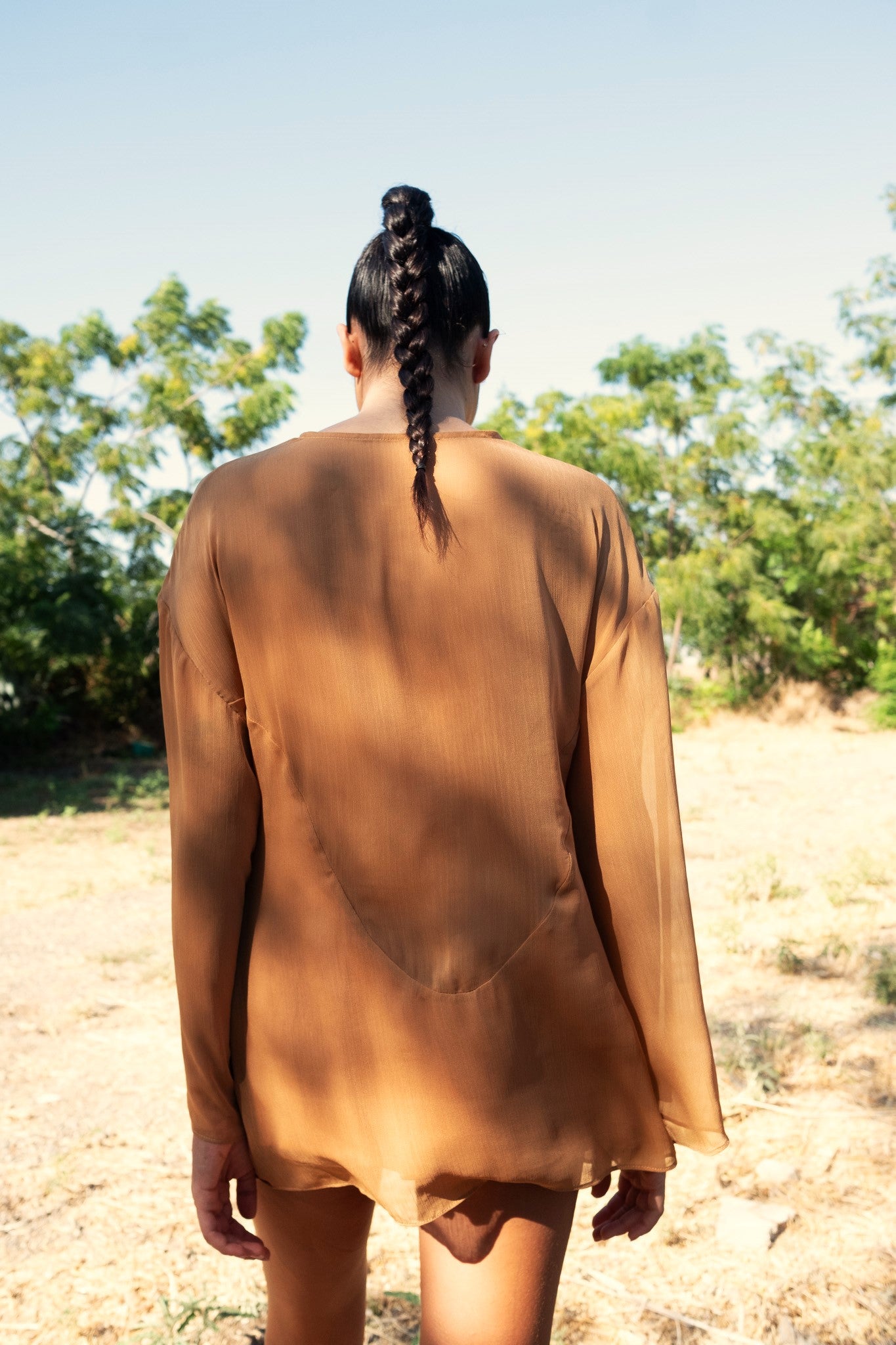 PLUME TOP- brown