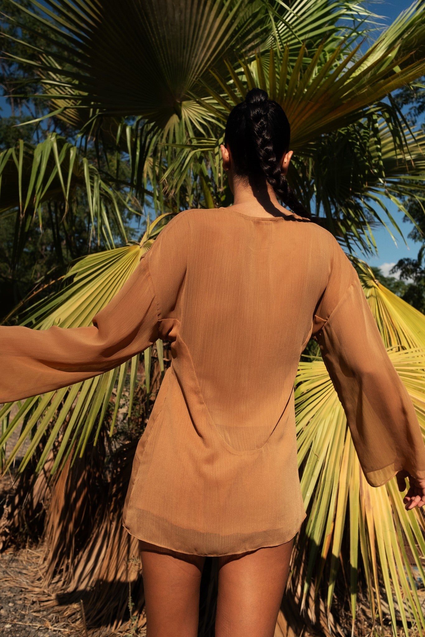PLUME TOP- brown