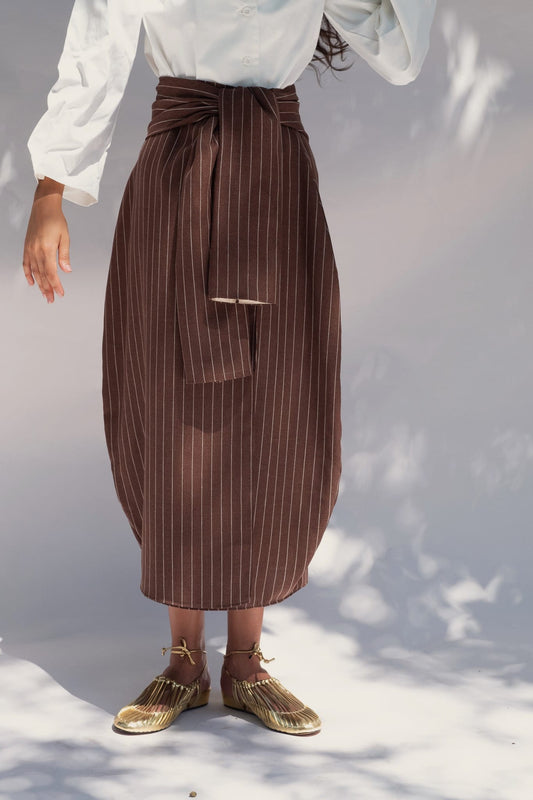 FANNI SKIRT -brown